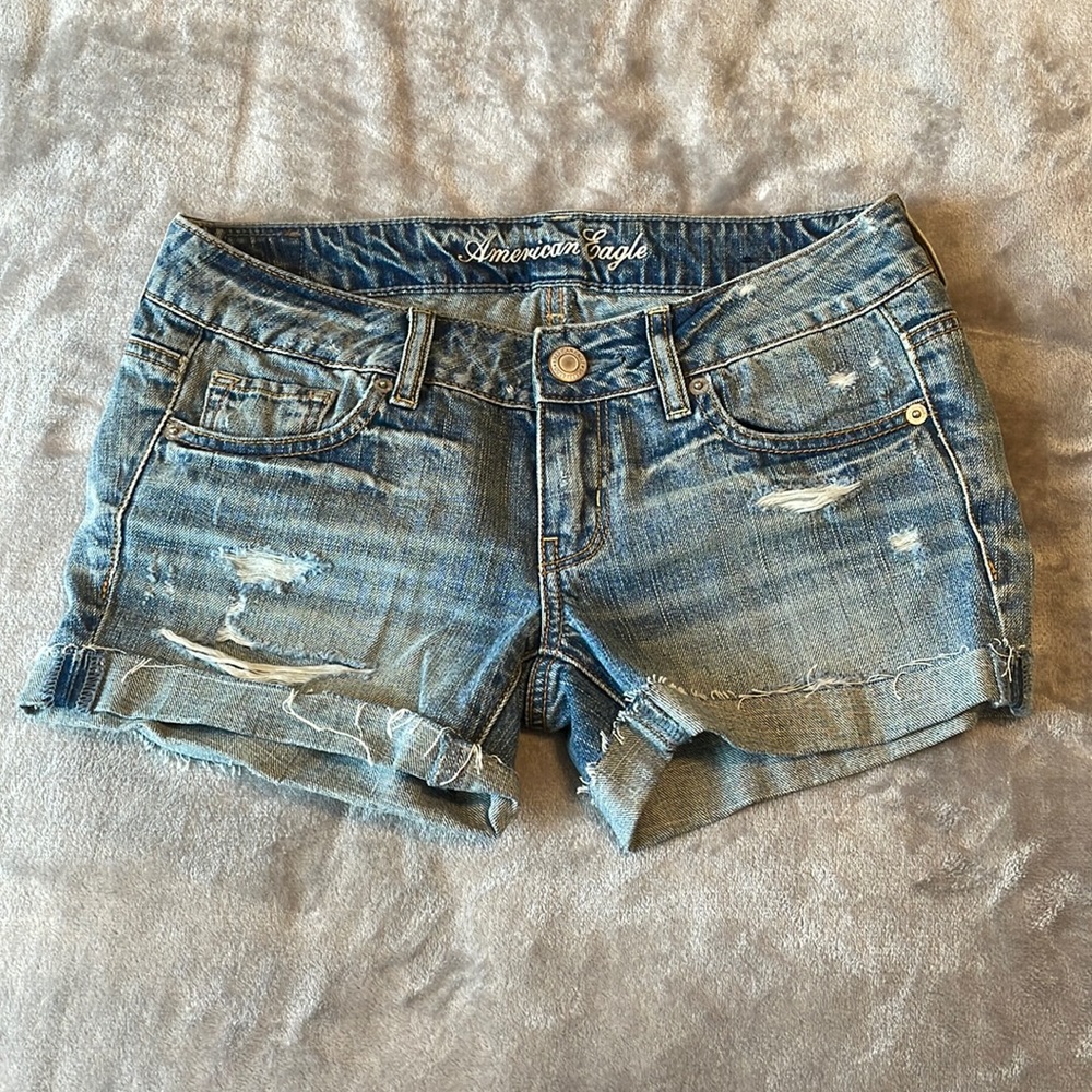 Denim shorts